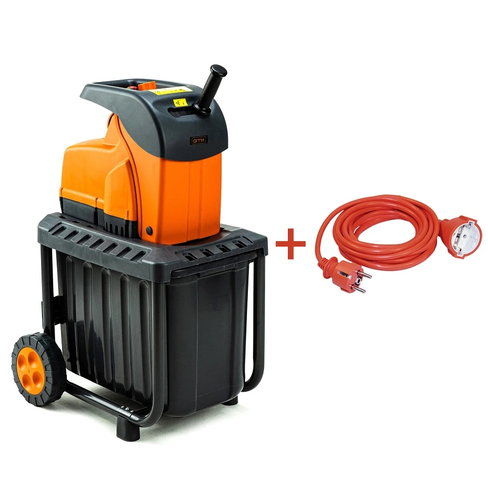 Садовий подрібнювач GTM DS2800/45 KIT + подовжувач 10м (DS2800/45_KIT+ext.cord)